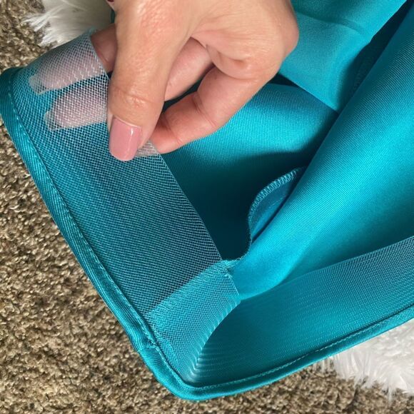 ellie wilde 2 Piece Beaded Dress Corset Top Flowy Skirt Pockets Prom Homecoming - Picture 16 of 16